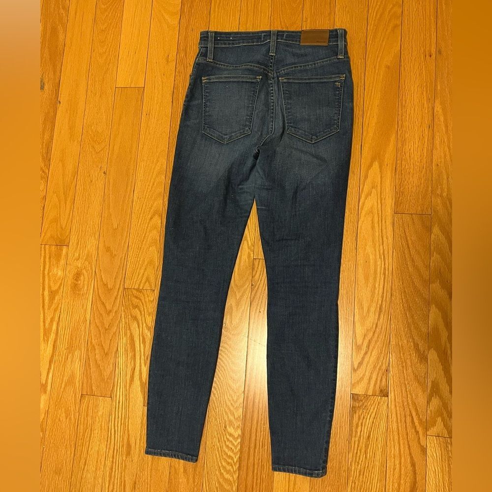 Madewell Curvy High Rise Skinny Jeans Size 28 Dark Wash - Picture 8 of 8